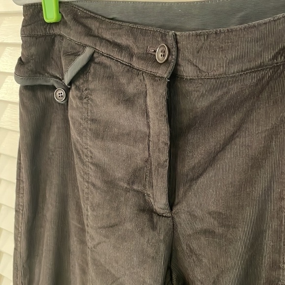 Vintage Armani Collezioni Fine Cord Gray Khaki Lux Trousers - Picture 2 of 10